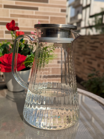 Acrylic Transparent Jug with Steel Cap