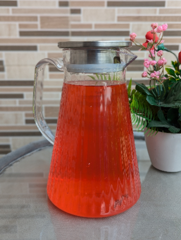 Acrylic Transparent Jug with Steel Cap